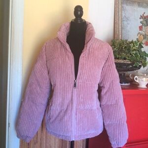 NWT KOOLABURRA By UGG Dusty Rose Corduroy Puffer Ladies Jacket Size Medium